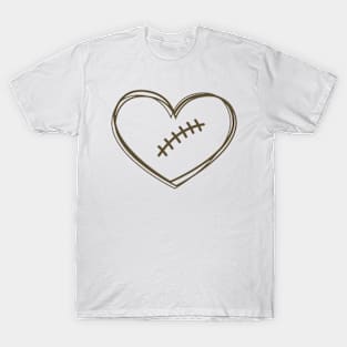 Football Heart T-Shirt